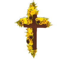 Flower-Decorated Cross